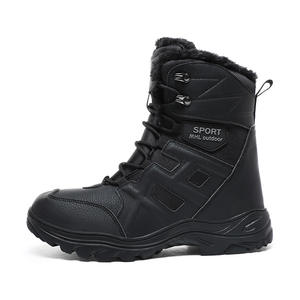 Botas de invierno para hombre, de caña alta, acolchadas, gruesas, para exteriores, cómodas, antideslizantes, para senderismo, cálidas y duraderas, para la nieve. - Product Image 1