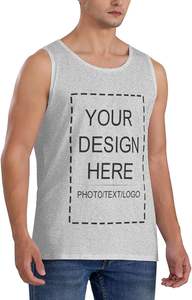 Camiseta sin mangas de algodón 100% personalizada para hombre, camiseta informal antibolitas, transpirable, con diseño de logotipo de foto personalizado, camiseta, función anticontracción - Product Image 5