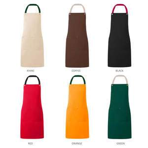 Boutons-pression métalliques personnalisés de haute qualité avec logo, tabliers en toile Khain pour restaurant, bar, service de restauration, café, salon de beauté, nettoyage de la poussière - Product Image 5