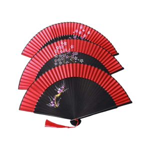 Ventaglio <span class=keywords><strong>Giapponese</strong></span> Personalizzato in Bambù con Stampa Stile Fata, Decorazione Dipinta, Grande, Pieghevole, Portatile, <span class=keywords><strong>Colore</strong></span> Personalizzabile - Product Image 3