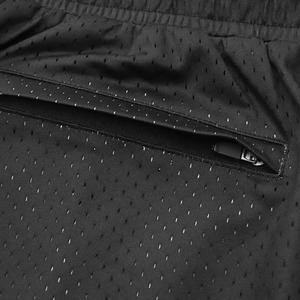 Pantalones cortos de malla para hombre, pantalones cortos de malla transpirables de doble capa con decoración de encaje bordado, pantalones cortos informales con estampado XS - Product Image 4