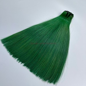 Est selling-Cabello Humano liso de color, trama de cabello liso de hueso verde - Product Image 5