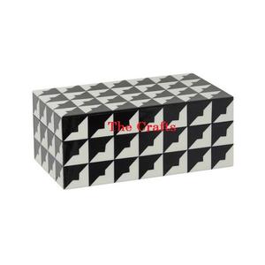 Caja de Almacenamiento de Joyas de Diseño Admirable para Decoración del Hogar, en Madera Blanca y Negra, a Precios Accesibles - Product Image 6