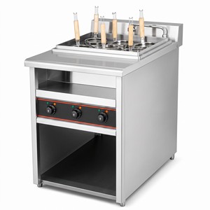 Cuiseur à nouilles professionnel sur pied à 6 paniers 220V 6kW pour équipement de cuisson de pâtes rapide - Product Image 1
