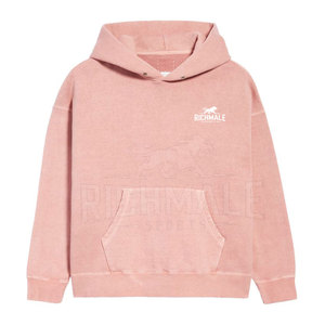 เสื้อฮู้ดโอเวอร์ไซส์แบบกำหนดเองสำหรับผู้ชายสไตล์สวมหัวผ้าฝ้ายเฮฟวี่เวทมีฮู้ดสำหรับผู้ชาย - Product Image 1