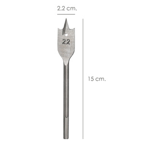 ดอกสว่านเจาะไม้แบบแบน Wolfpack 3 จุด ขนาด 22.00 มม. - Product Image 2