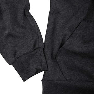 Men's Winter Embroidered Pullover Soft Fleece Hoodie with Color Block Long Sleeve Lightweight Sweatshirt and Pockets - Product Image 3