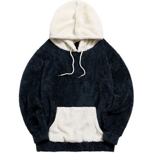 Sweat à capuche d'hiver haut de gamme, qualité supérieure, fabrication sur mesure, mode streetwear avec motif uni, vente en gros pour garçons - Product Image 3