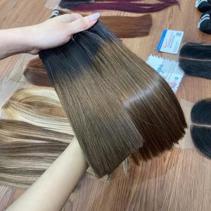 ผมต่อแบบสั้นสีน้ำตาลผมทรงตรงมีสีแบบเวียดนาม - Product Image 5