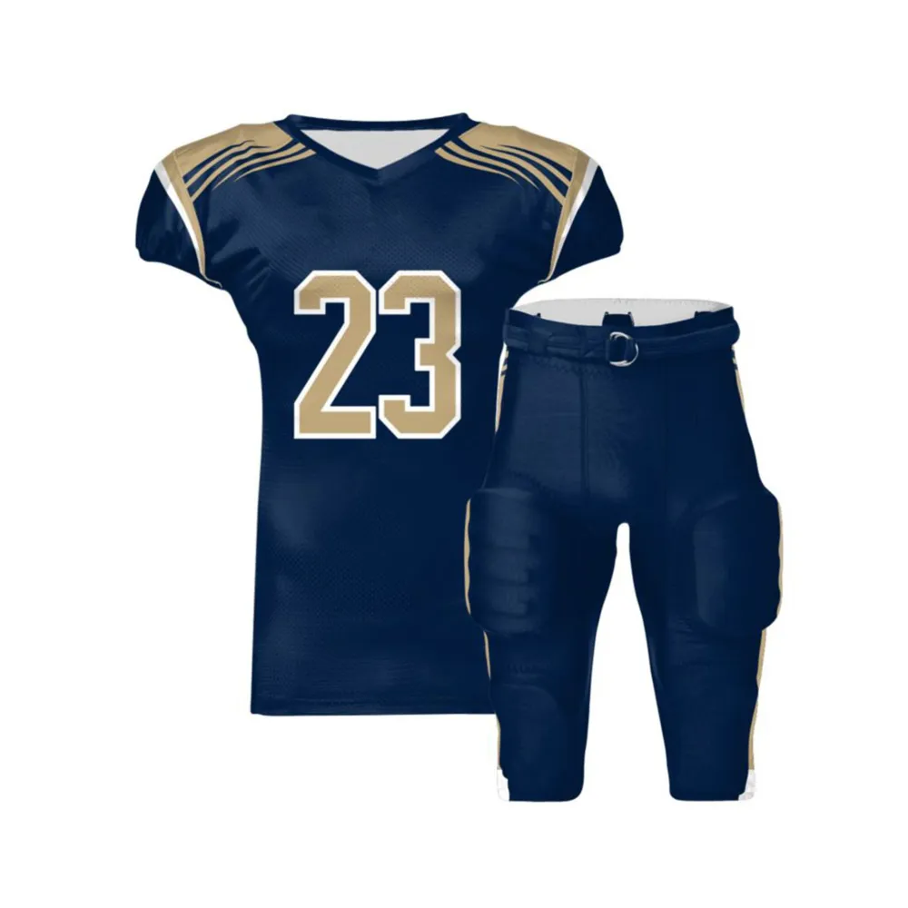 American Football Uniform bestes Design 100% Polyester American Football Kit schnell trocknende atmungsaktive American Football Uniform