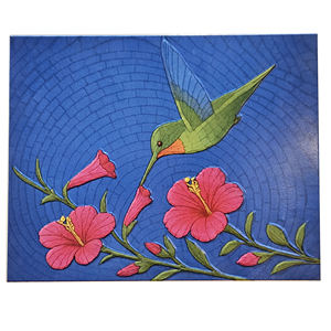 Impresión UV Metal en relieve decoración de pared 3D mapache mosaico Animal arte Panel para la decoración de la sala de estar del hogar - Product Image 1