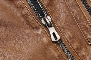 สไตล์คุณภาพสูงหรูหราหนังผู้ชายแจ็คเก็ตหนังแท้ขายส่งที่กําหนดเองฤดูใบไม้ร่วงและฤดูหนาวแฟชั่นแจ็คเก็ตหนัง - Product Image 3