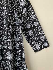 เดรสผ้าคอตตอนพิมพ์ลายดอกไม้สไตล์อินเดียแบบนุ่มสำหรับฤดูร้อน - Product Image 3