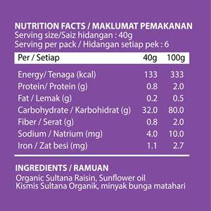 Raisin Sultana Orgánica 250gm - Product Image 3
