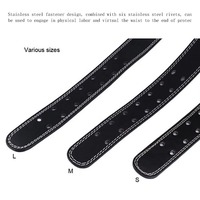 Ceinture de musculation robuste réglable pour haltérophilie et powerlifting, 6 pouces, pour hommes et femmes, en PU