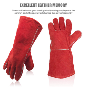 Heat Resistant Cow Split Leather <b>Welding</b> Gloves Approved <b>Welding</b> Gloves Wholesale Hand Protection Safety Gloves - Product Image 6