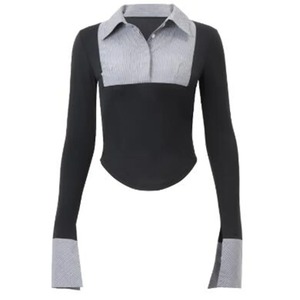 เสื้อโปโลผู้หญิงแขนยาวเข้ารูป, เสื้อโปโลผ้าฝ้าย100% ระบายอากาศได้ดีเยี่ยม - Product Image 4