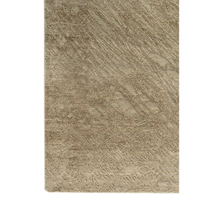 Alfombra de Lana y Seda Anudada a Mano Kavi Green, Colección Free Verse-Skrt-952, Diseño Abstracto Clásico para el Hogar, Rectangular, 10 mm - Product Image 4