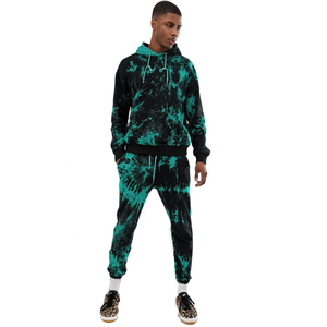 OEM Wholesale Cotton Unisex Solid Color Plain <b>Tie</b> <b>Dye</b> Tracksuit <b>Set</b> Jogging Suit Hoodie Men Sweatsuit Wholesale Jogging Wear - Product Image 4