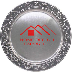 Vente chaude finition rouge et dorée vente chaude maison hôtel restaurant utiliser plaque de chargeur de service en métal au prix de gros - Product Image 6