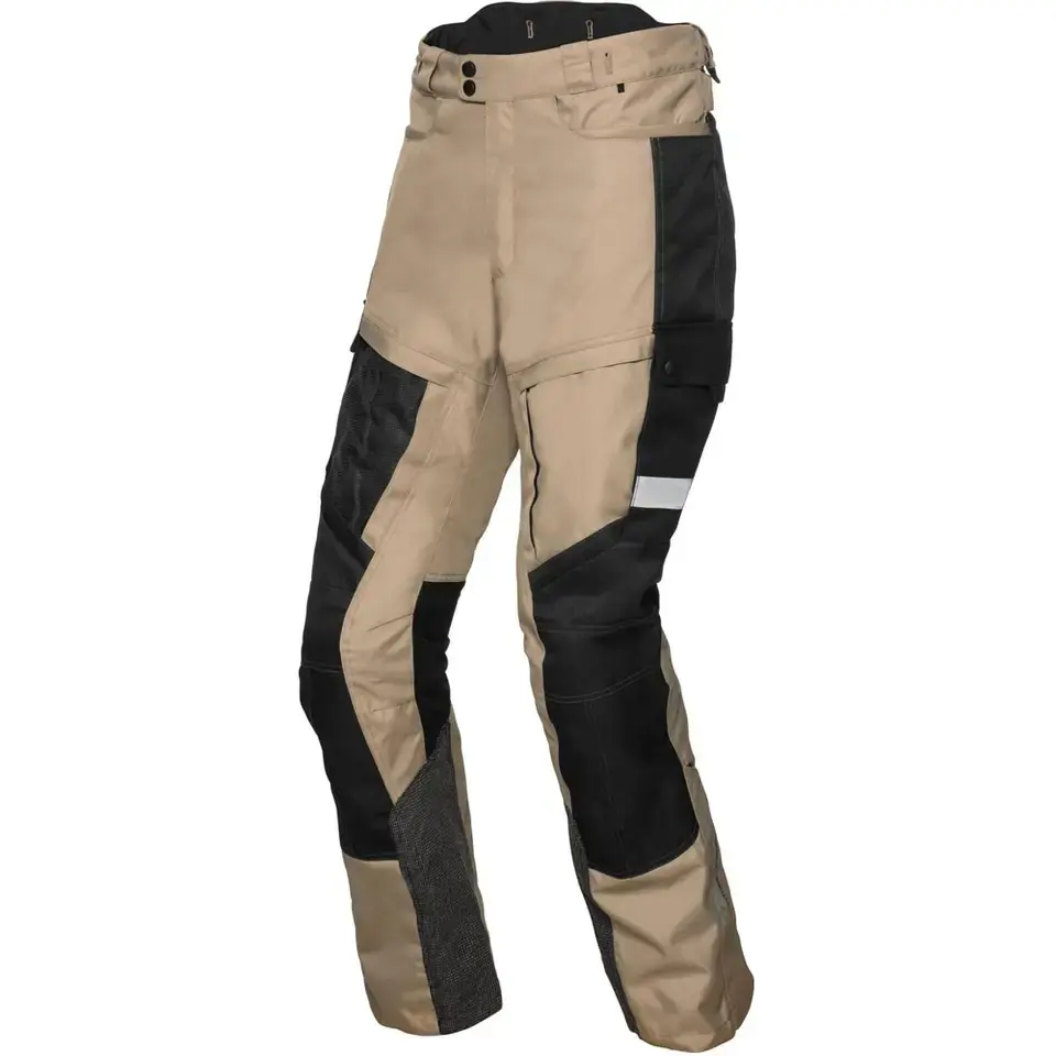 Calças de couro para motociclismo customizadas para o ar livre, calças de couro para corrida de bicicletas OEM com design personalizado