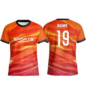 T-shirt de sport en maille tricotée unie, imprimé par sublimation, personnalisé en usine, 100 % coton biologique, séchage rapide, respirant, avec logo - Product Image 3