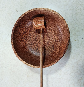 Bol de présentation en bois de coco de qualité supérieure pour la décoration de table et le service de table, fabriqué à la main avec soin au Vietnam - Product Image 6