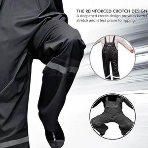 Nouveauté : Salopette de sécurité imperméable à faible MOQ, salopette de sécurité avec bandes réfléchissantes pour le travail en extérieur - Product Image 4