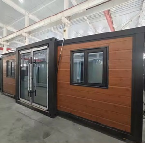 Contenedor de oficina prefabricado moderno de 20 pies y 40 pies, diseño modular plegable, material de panel sándwich para edificio de oficinas - Product Image 2