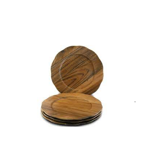 Plateau de service rond en bois d'acacia Offre Spéciale, assiette de chargeur pour les aliments, les collations, les fruits, le pain et l'utilisation artisanale à bas prix - Product Image 4
