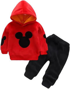 Ensemble de vêtements d'hiver en polaire unisexe pour enfants, avec sweat-shirt, jogging et casquette, pour les enfants de 2 à 8 ans - Product Image 1