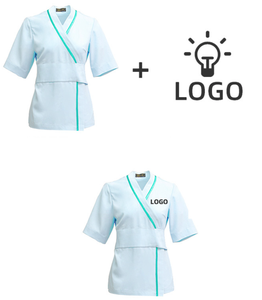 Conjuntos de uniformes de hospital con estilo, trajes de fregado, mezcla de algodón, poliéster, rayón y LICRA, servicio profesional OEM - Product Image 5