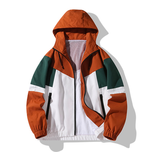 2025 haute qualité imperméable coupe-vent 100% nylon coupe-vent vêtements de rue hommes blanc coupe-vent personnalisé - Product Image 2