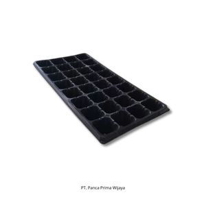 Plateau à semis rectangulaire de haute qualité à 32 cellules |   Barquettes de pépinière réutilisables en PVC avec couvercles, pot de plante écologique et léger, 100cc - Product Image 3