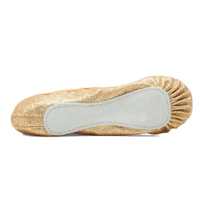 Fabrication d'élégantes chaussures de ballet plates beiges pour femmes chaussures de ballerines décontractées en cuir véritable personnalisées avec nœud papillon - Product Image 5