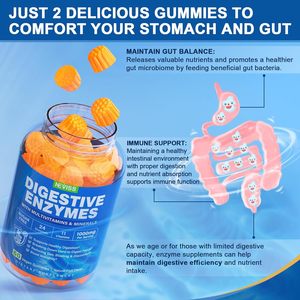 <span class=keywords><strong>Vigo</strong></span>-Enzimas digestivas con gomitas probióticas, multivitaminas, calcio, magnesio - Product Image 3