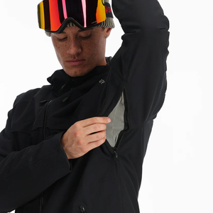 Anorak personalizado rompevientos con capucha esquí pulóver cálida chaqueta impermeable transpirable ecológico cremallera hombres Snowboard carcasa dura - Product Image 5