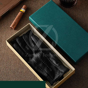 Gants de conduite pour hommes en cuir véritable, style mode, antidérapants, ajustables, toutes saisons, personnalisables, vente en gros - Product Image 6