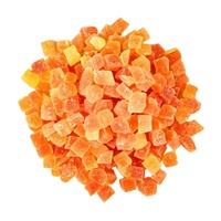 Rodajas de Papaya Seca Orgánica de Alta Calidad, Dulces, Secadas al Azúcar, envasadas al Vacío a Granel, Sin OMG, para Exportación