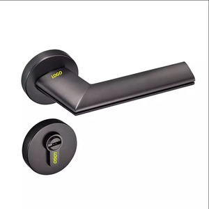 A8183P11 Rts New Design Aluminium <b>Door</b> Locks <b>Brushed</b> Antique Bronze Interior <b>Door</b> Handle Lock Lever Set - Product Image 1