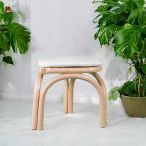 Muebles de mimbre para niños al aire libre Silla de mimbre para niños Silla de comedor de ratán para niños con cojín para venta al por mayor - Product Image 3