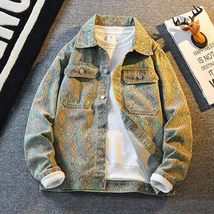 Chaquetas Vaqueras de Invierno 2025, Nuevas y Modernas para Hombre, 100% Algodón, Resistentes al Viento, Elegantes, de Alta Gama, Casuales, con Cuello Alto y Diseño de Conejo en la Parte Delantera - Product Image 1