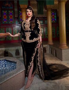 BORDADO CON ESTILO EN EL NEGRO CON VESTIDO DE Sendero CON CUENTAS DE CRISTAL EMBELLECIDAS, PIEDRA, PERLAS, TRABAJO DE DABKA @ 2024 - Product Image 1