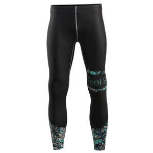 Leggings de sport pour homme Enerup, respirants, décontractés, pour l'été, compression, vêtements de sport, pantalon de course, bouton de badge, soie/coton, séchage rapide - Product Image 1
