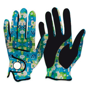 Gants de golf en cuir d'agneau léger de qualité supérieure, durables, antidérapants, fermeture à boucle et crochet pour hommes et femmes, logo personnalisé, faible MOQ - Product Image 2