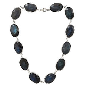 Customization S925 <b>sterling</b> <b>silver</b> natural amethyst <b>pearl</b> <b>necklace</b> trillion shape - Product Image 5