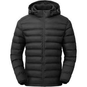 Chaqueta de Plumón para Hombre de Talla Grande de la Mejor Calidad, Chaqueta de Invierno Unisex Personalizada con Cuello Alto y Logotipo Frontal, Envío DDP - Product Image 6