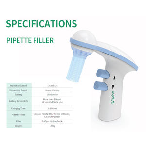 Llenadora <span class=keywords><strong>de</strong></span> pipeta eléctrica profesional WISDOM, batería <span class=keywords><strong>de</strong></span> iones <span class=keywords><strong>de</strong></span> litio <span class=keywords><strong>de</strong></span> aspiración rápida (8H + tiempo <span class=keywords><strong>de</strong></span> ejecución), operación con una sola mano para laboratorio - Product Image 3
