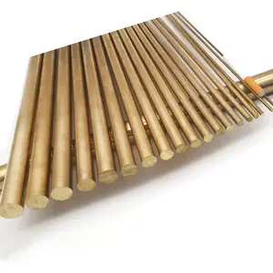 H59 Brass Bar H62 Solid Brass Bars National Standard Industrial Golden Surface Brass Round Rod