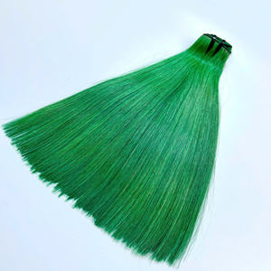 Vente en gros Prix d'usine Cheveux de couleur verte à trame droite 100% Extensions de cheveux vietnamiens de haute qualité - Product Image 1
